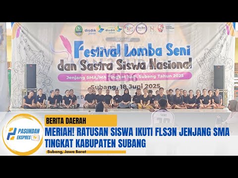 Meriah! Ratusan Siswa Ikuti FLS3N Jenjang SMA Tingkat kabupaten Subang