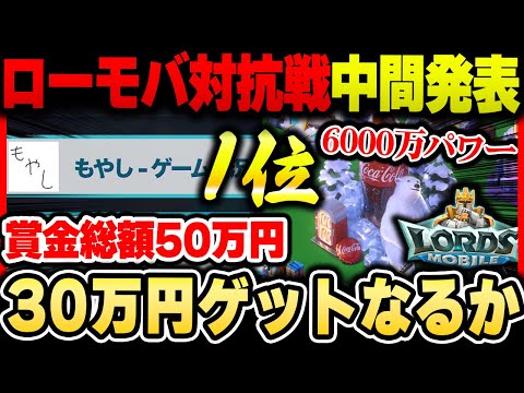 【ローモバ】リスナーが参加出来る『賞金総額50万円』のイベント中間発表！！これからは人数が必要ので参加お願いします！|ロードモバイル【もやし実況】