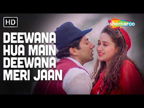 दीवाना हुआ मैं दीवाना | Kumar Sanu, Alka Yagnik | Sunny Deol, Karisma Kapoor | Ajay 1996 | Love Song