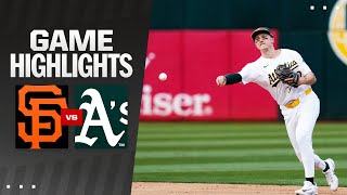 Giants vs. A's Game Highlights (8/17/24) | MLB Highlights