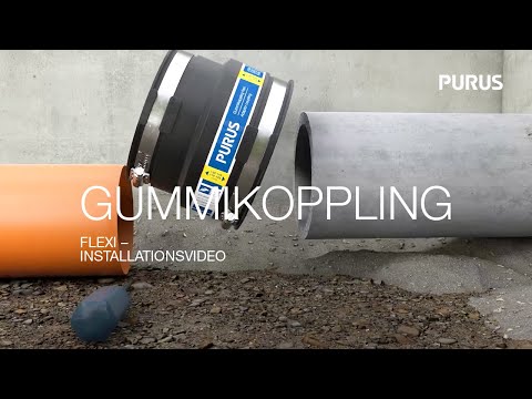Purus gummikoppling flexi – installationsvideo