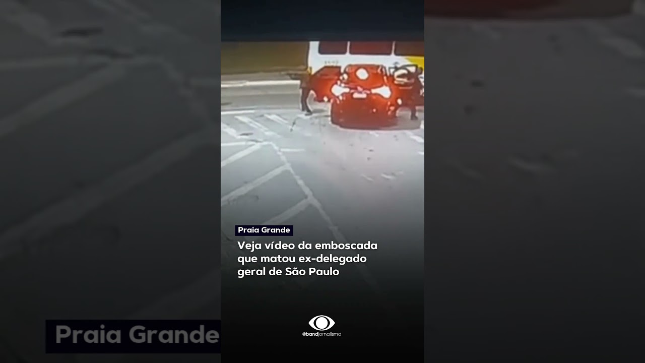 Veja vídeo da emboscada que matou ex delegado geral de São Paulo