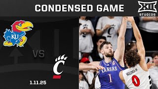 #11 Kansas vs. Cincinnati Condensed Game | 2024-25 Big 12 Men's Basketball