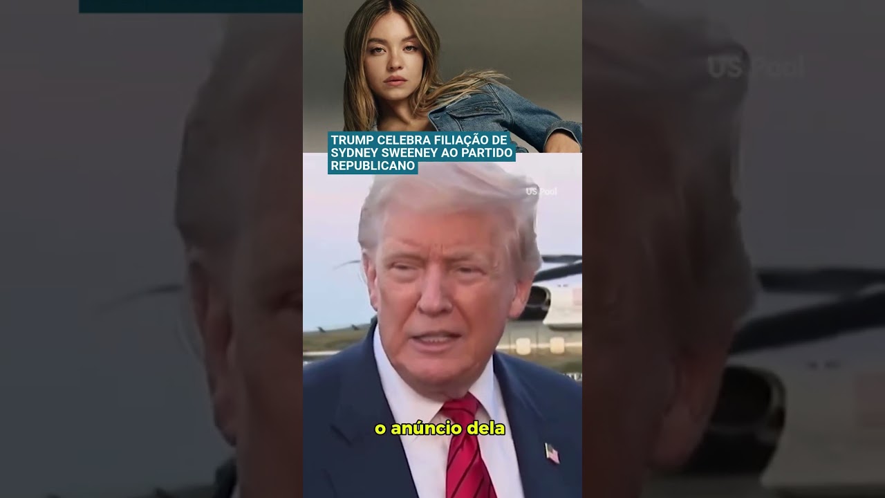 Trump celebra registro de Sydney Sweeney no Partido Republicano