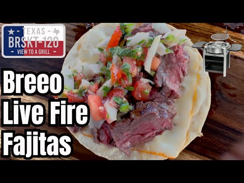 Beef Fajitas - Breeo Live Fire Grill