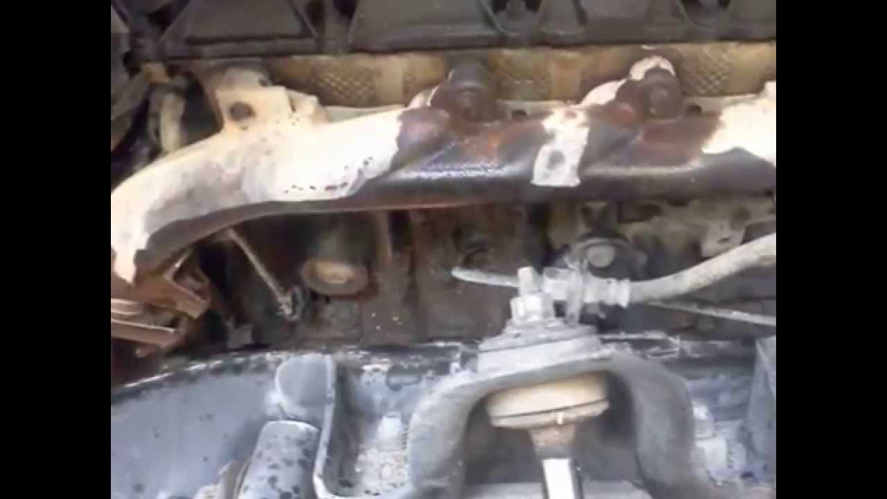 Replacing exhaust manifold gasket on Dodge Dakota - YouTube ford f150 coolant diagram 