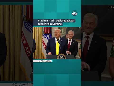 Vladimir Putin declares Easter ceasefire in Ukraine #itvnews