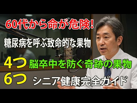 60代から命が危険!糖尿病を呼ぶ致命的な果物4つ vs脳卒中を防ぐ奇跡の果物6つ|シニア健康完全ガイド