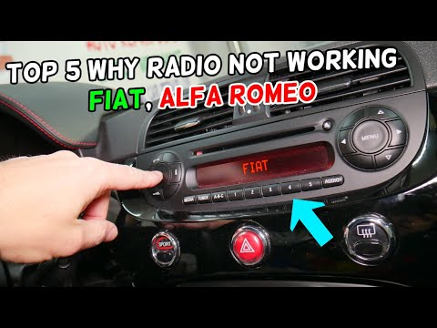 WHY RADIO DOES NOT WORK ON FIAT ALFA ROMEO FIAT 500 500X 500L PUNTO TIPO DOBLO 147 GIULIETTA MITO