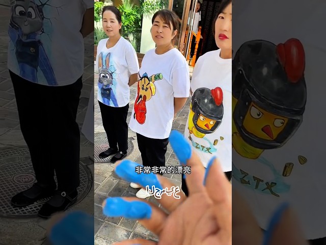لوحة جميلة على تيشيرت أخواتي المسكينات 💅🥰!! #shorts
