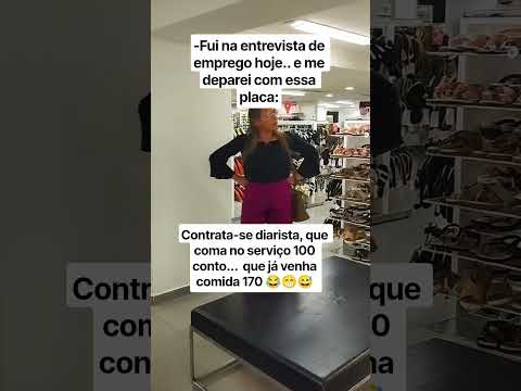 <strong>Qual</strong> será melhor?🤔🤣 #memes #humor #shorts #entrevista #emprego #diarista