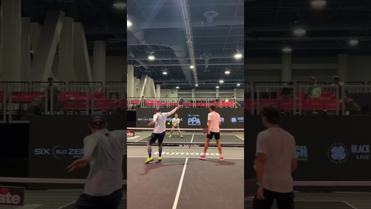 This leaping backhand counter is classic Gabe Tardio pickleball 😤
