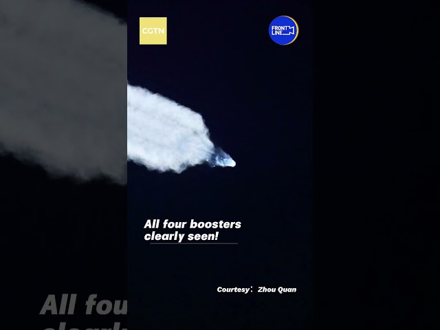 Watch as China's Tianzhou-9 creates a captivating jellyfish-like effect in space