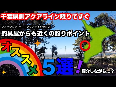 千葉アクアライン降りてすぐ！木更津周辺の釣り場オススメ５選紹介しながら...？