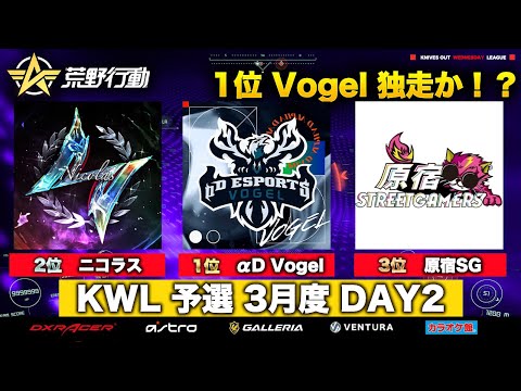 【荒野行動】KWL 予選 3月度 DAY2 開幕【Vogel １位！】実況解説：柴田アナ＆こっこ