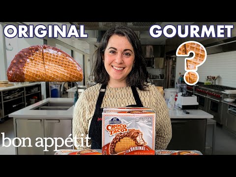 Pastry Chef Attempts to Make Gourmet Choco Tacos Part 1 | Gourmet Makes | Bon Appétit