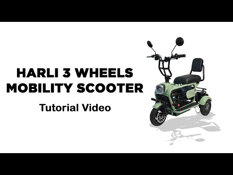 HARLI 3 Wheels  Mobility Scooter | Tutorial Video