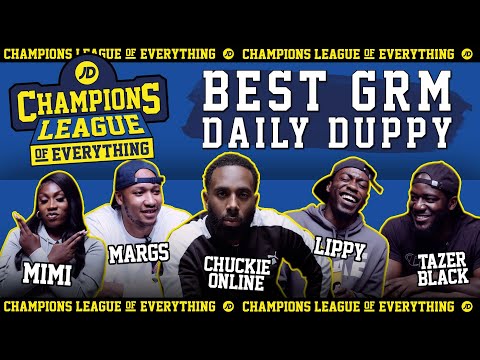 jdsports.co.uk & JD Sports Voucher Code video: WHO HAS THE BEST EVER GRM DAILY DUPPY???? | CHAMPIONS LEAGUE OF EVERYTHING