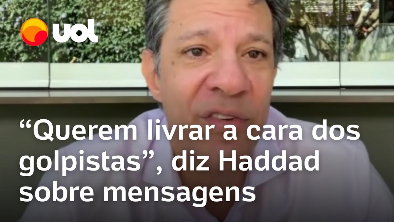 Haddad: Mensagens de Bolsonaro mostram que objetivo é livrar golpistas e reabilitar extrema direita