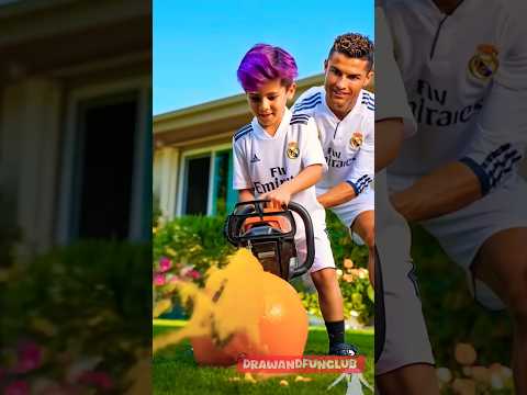Ronaldo's son Vs Messi's son WINNER 🏆??#ronaldo #aishorts #messi