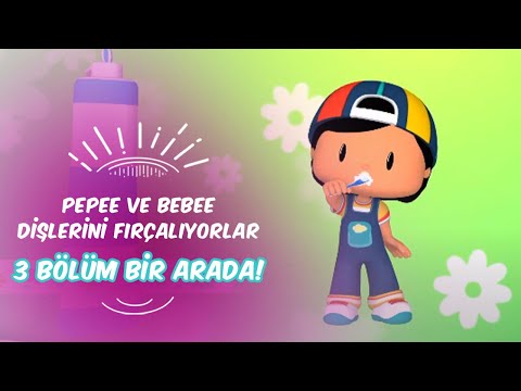 Pepee ve Bebee Dişlerini Fırçalıyorlar🦷😁 | Leliko ve Pisi İle 3 Bölüm Bir Arada | Düşyeri