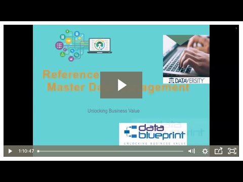 DataEd Webinar: Unlock Business Value Using Reference and Master Data Management Strategies