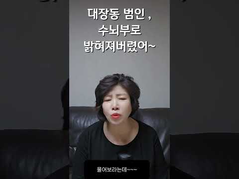 대장동 범인, 수뇌부로 밝혀져 버렸어~