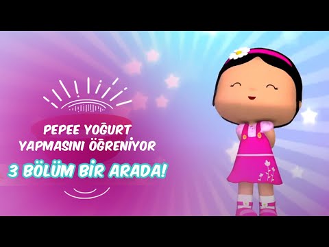 Pepee Yoğurt Yapmasını Öğreniyor🥛🥛🍿 Leliko ve Pisi İle 3 Bölüm Bir Arada | Düşyeri