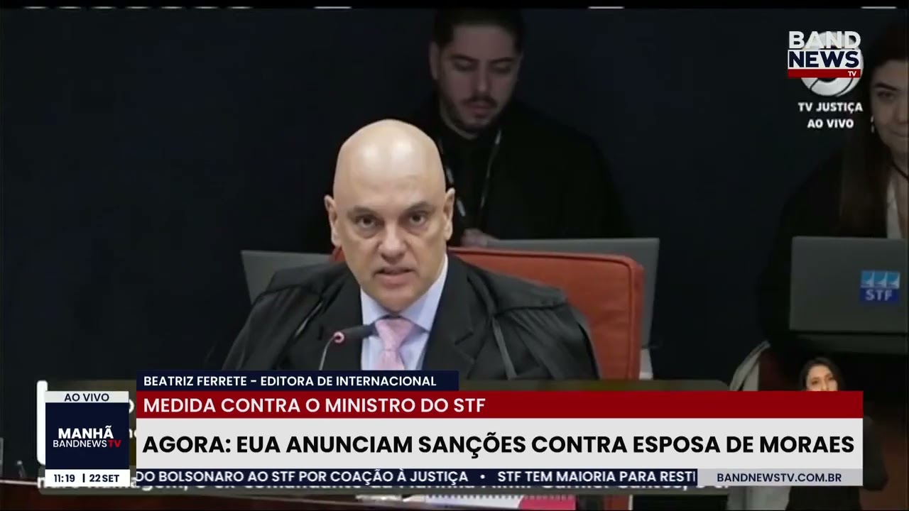 EUA anunciam sanções contra esposa de Moraes