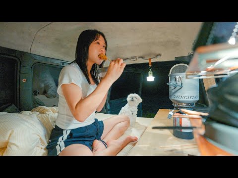 혼자 힐링이 필요한 순간, 이런 차박 어때요? | 낭만 한도 초과 24시간 | 강화도 고려산힐링캠핑장