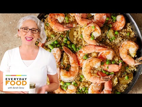 Shrimp with Zucchini and Spicy Couscous | Pantry Staples | Everyday Food with Sarah Carey