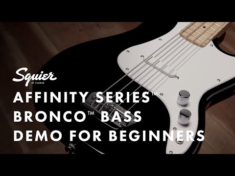 Squier Bronco Bass Demo For Beginners | Fender