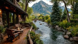 The Most Peaceful Spring Riverside Campfire & Nature Sounds Ambience