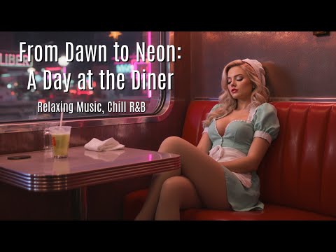 From Dawn to Neon: A Day at the Diner | Relaxing Music, Chill R&B