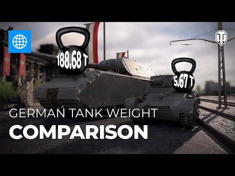 German Tank Weight Comparison: From Feather To Mountain!