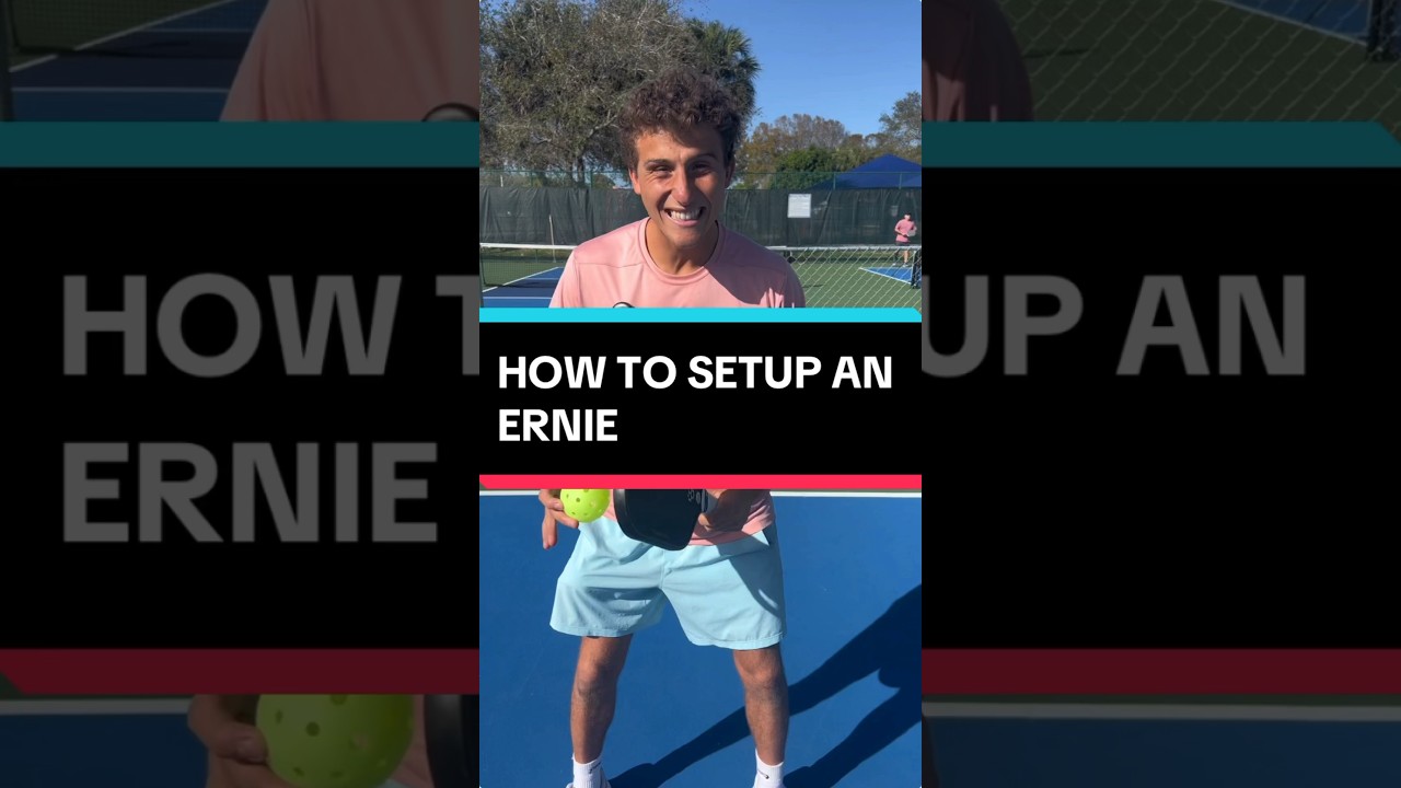 How to setup an ERNIE #pickleball #pickleballtips #shorts