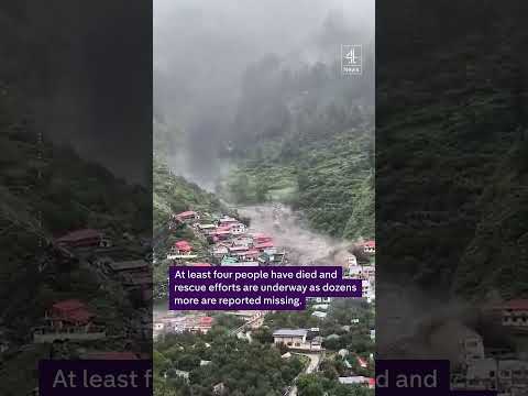 Indian village submerge by flash flood