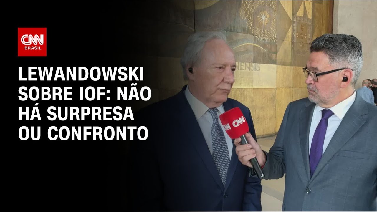Não há surpresa ou confronto diz Lewandowski sobre IOF | BASTIDORES CNN