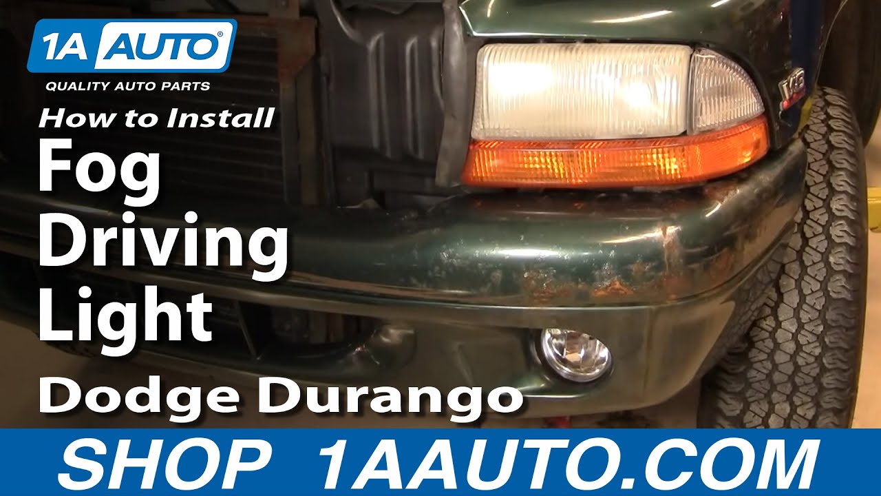 How To Install Replace Fog Driving Light Dodge Durango ... anzo headlight wiring diagram 