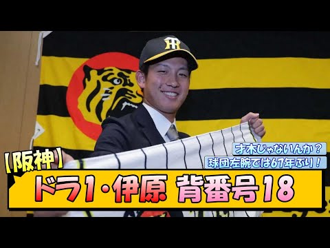 【阪神】ドラ1・伊原 背番号18【なんJ/2ch/5ch/ネット 反応 まとめ/阪神タイガース/藤川球児】