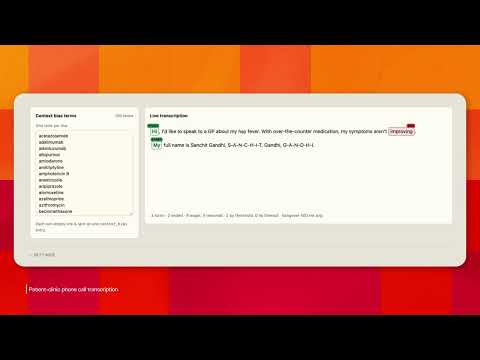Voxtral STT 3 - Transcription demo