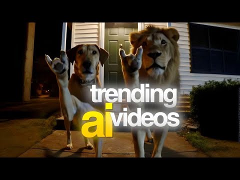 Google Veo 3 Creates Viral AI Reel | Dog & Lion CCTV Moment