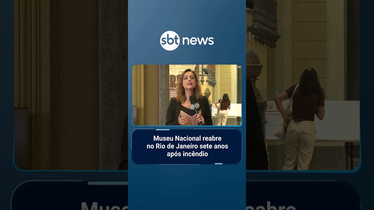 Museu Nacional reabre no Rio de Janeiro sete anos após incêndio | SBTBrasil
