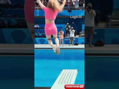 다이빙 중계중 “저도 실력 한번 보여드릴게요 ㅎ” 허걱 #shorts