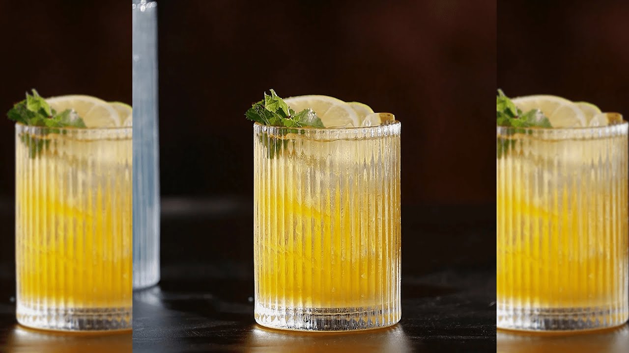 Pratinjau video produk One Two Cups Gelas Kaca Aesthetic Kopi Teh Simple Striped Glass 360ml - GR-35