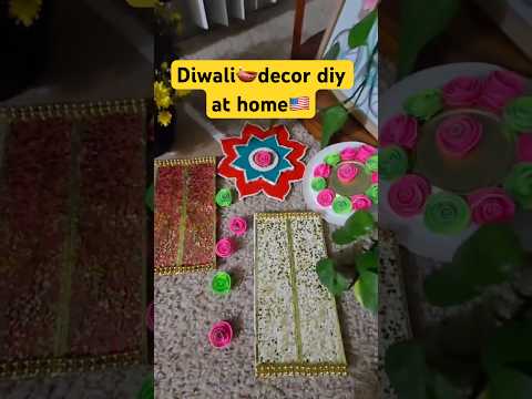 Diwali 🪔 diy at home🇺🇸 #ytshorts #shorts #diwali2025 #diy #diwalidiyadecoration