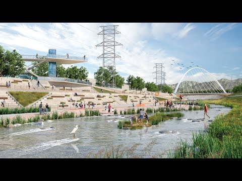 Los Angeles River revitalised in proposals by seven architecture firms