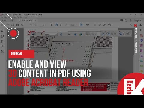 Tutorial: How to enable and view 3D content in PDF using Adobe Acrobat Reader