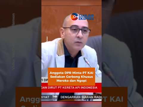 Anggota DPR Minta PT KAI Sediakan Gerbong Khusus Meroko dan Ngopi #dprri #kai #shorts