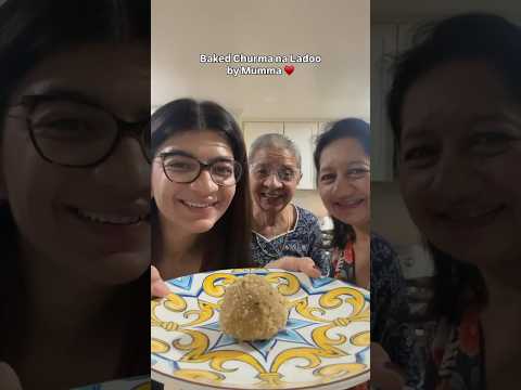 Churma na lado😍 #mom #relatable #gujarati #tradition #foryou #ganpati #shorts #baked #indiandessert